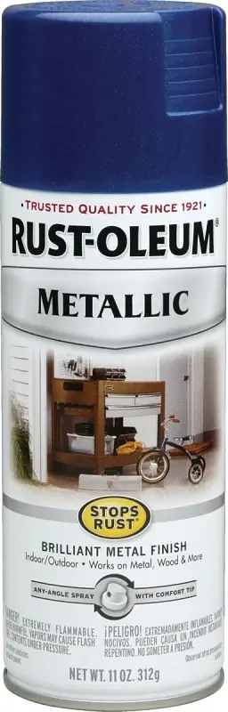 Stops Rust 11 Oz. Cobalt Blue Metallic Satin Spray Paint