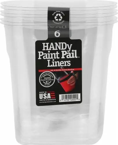 Paint Pail Disposable Liners 6 Pack For Easy Painting