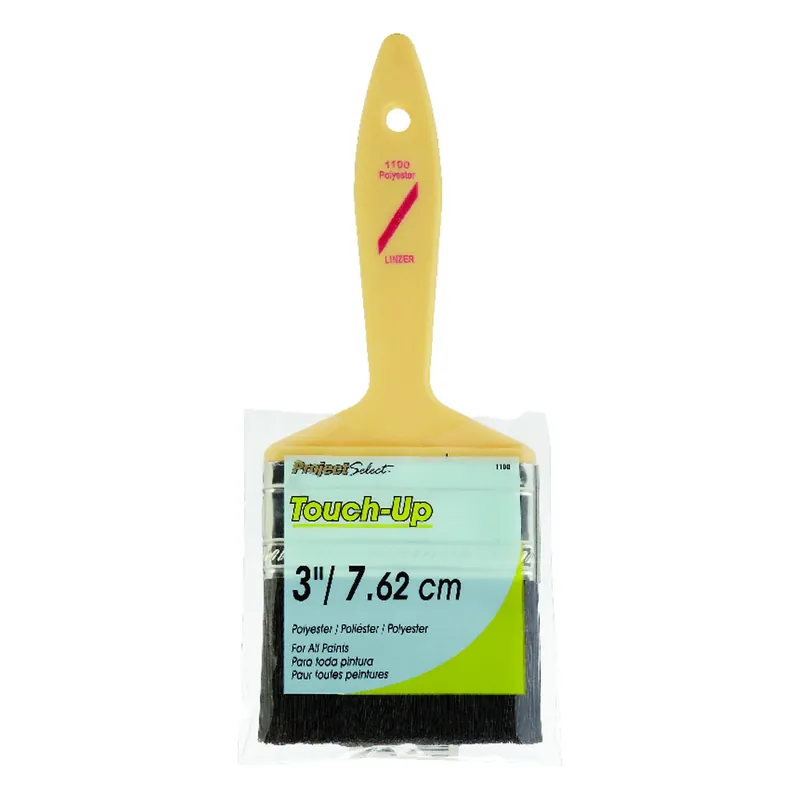 Project Select 3 In. Flat Touch-up Paint Brush - Polyester Bristles