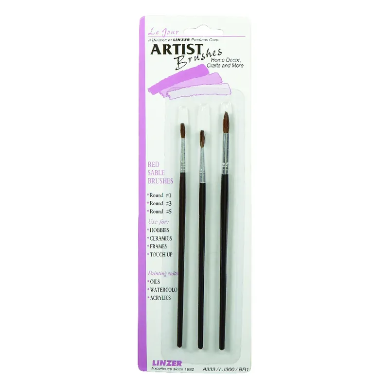 Le Jour 3-Pc. Round Artist Brush Set