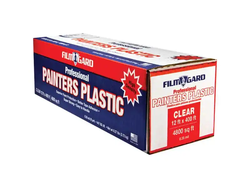 Film-Gard 12 Ft. W X 400 Ft. L X 0.35 Mil Professional Grade Plastic Sheeting 1 Pk