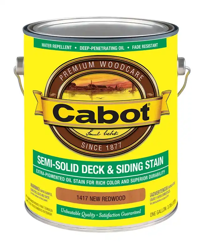 140.0001417.007 Semi-solid Deck And Siding Stain, New Redwood, 1 Gallon