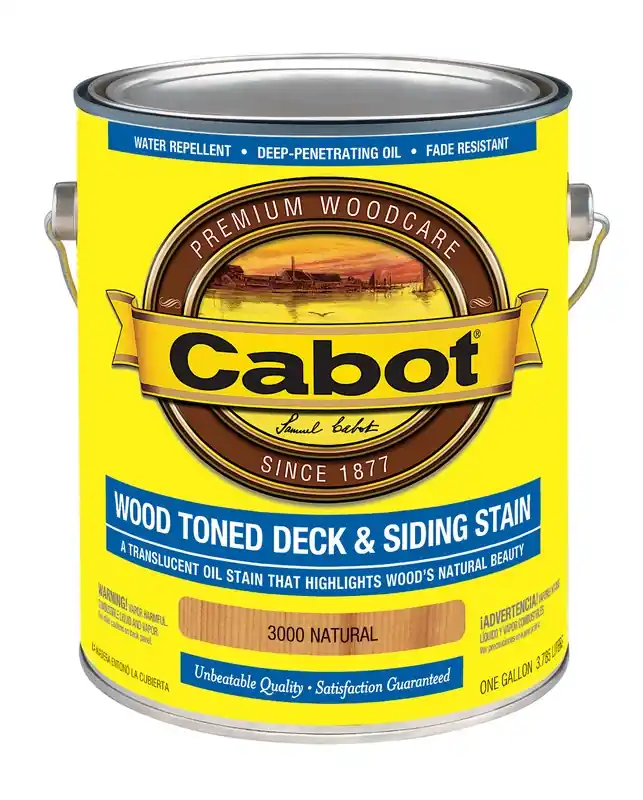 Dark Toned Deck & Siding Stain, Natural Wood Color, 1-Gallon