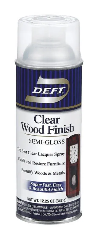 ProLuxe Oil-Based Alkyd Wood Lacquer Spray – Clear Semi‑Gloss, 12.3 oz