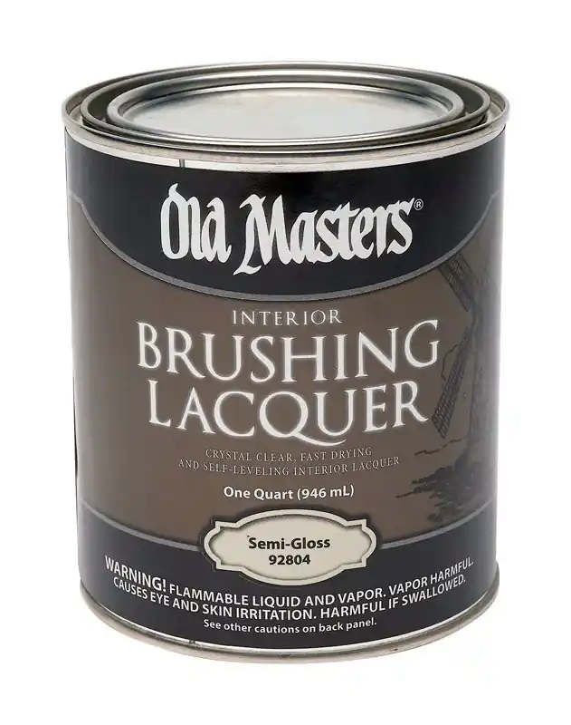 Semi-gloss Clear Oil-based Brushing Lacquer 1 Quart - Model 92804
