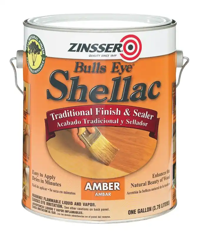 Bulls Eye Amber Shellac, Gallon