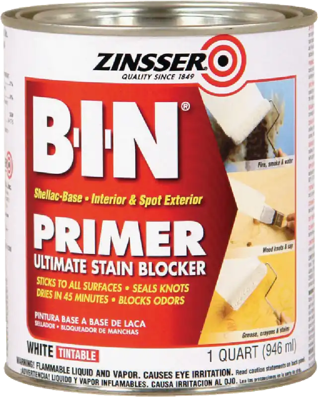 B.I.N. Primer Sealer, White, 1 Qt.