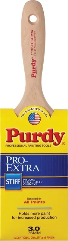 Pro-extra Swan 3 In. Stiff Flat Wall Brush - Model 144400730