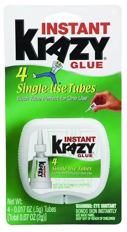 Krazy Glue Super Strength Polyvinyl Acetate Homopolymer Clear All Purpose Adhesive 0.017 Oz