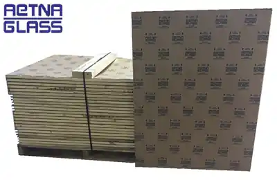 Aetna Clear Single Float Glass Sheet 54 In. W X 24 In. L X 2.5 Mm Thickness