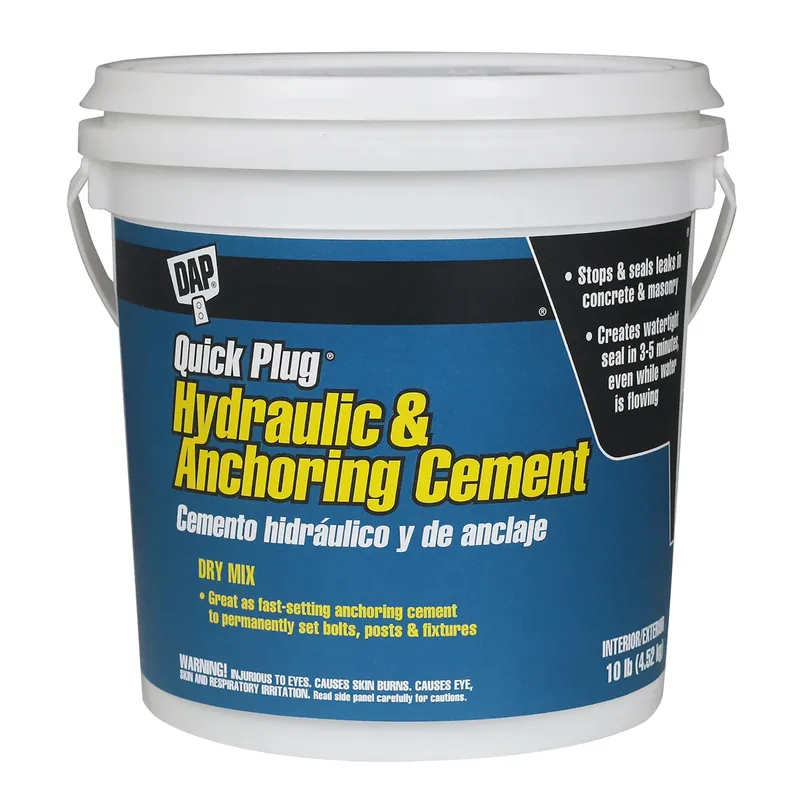 Quick Plug Hydraulic Cement, 10-Lb.