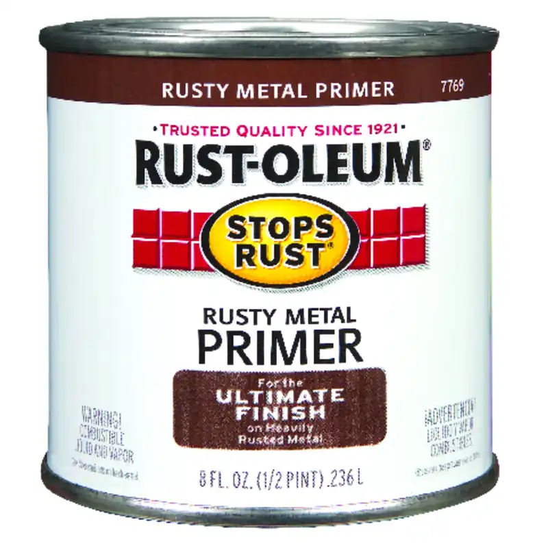 Flat Rusty Metal Primer, 1/2 Pint