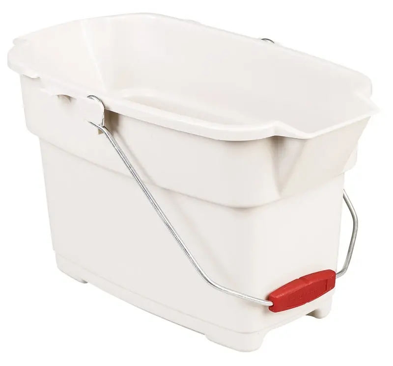 14 Quart Bisque Bucket With Heavy-duty Wire Bails And Twin Spouts