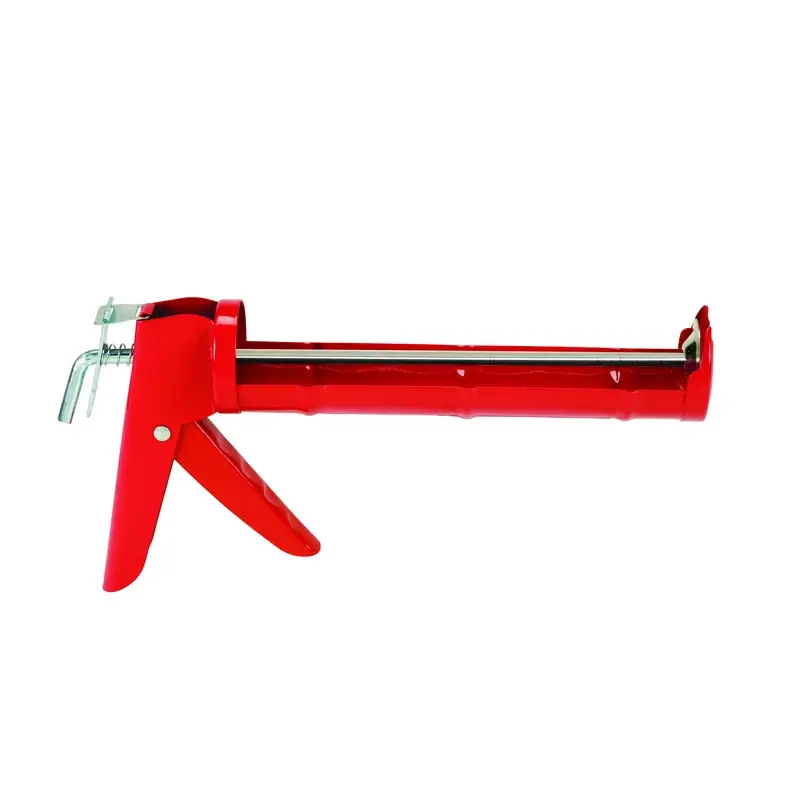 Economy Steel Smooth Rod Caulking Gun, Model 46400, 10 Oz. Capacity, Red