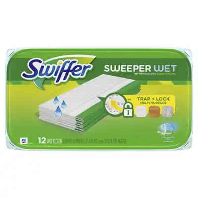 Swiffer Sweeper 5.4 In. Wet Microfiber Mop Refill Pad 12 Pk