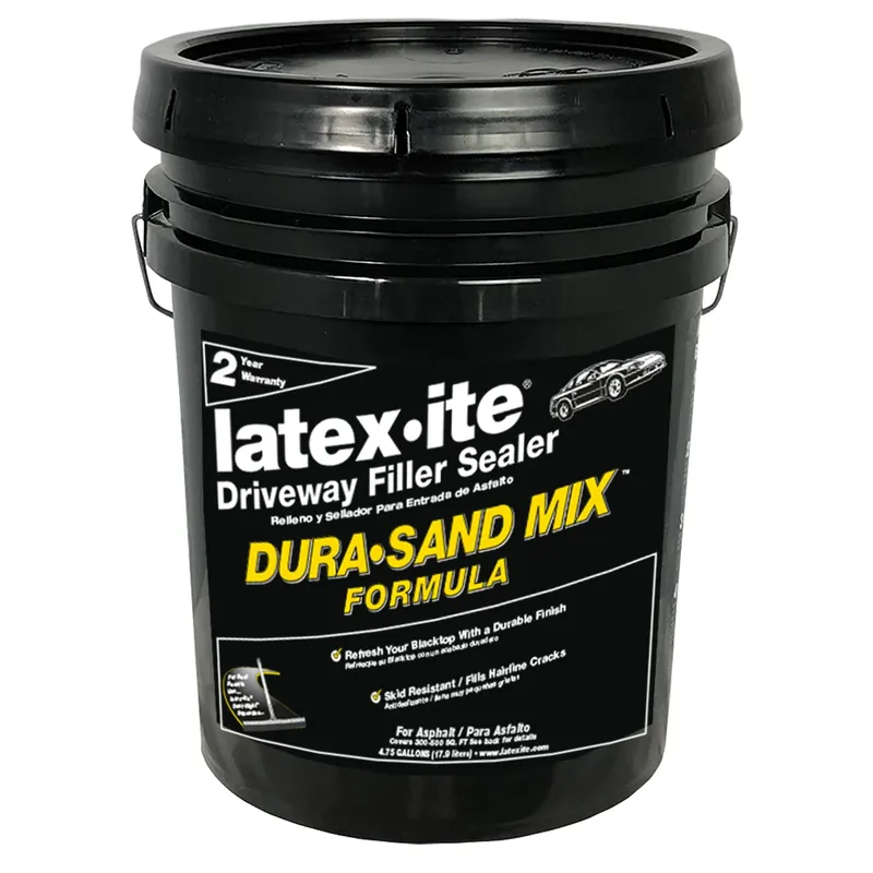 4.75 Gallon Sand Mix Driveway Sealer And Filler - Black