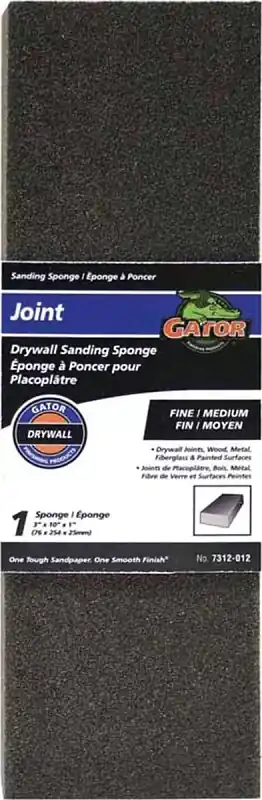 Drywall Sanding Sponge, Large, 10 In L X 3 In W X 1 In T, Model 7312-012