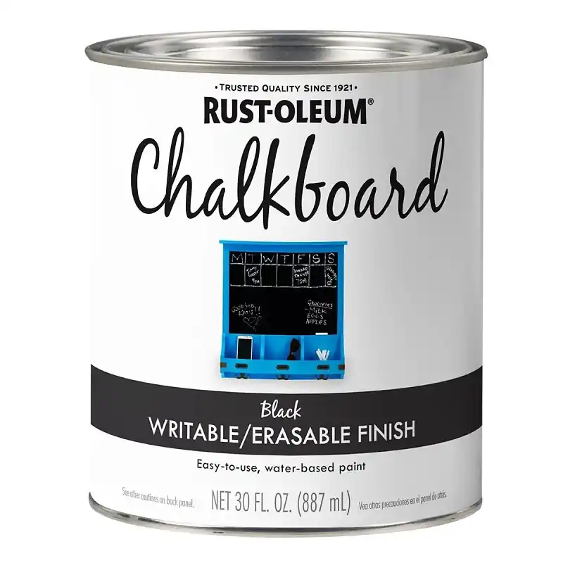 Specialty Chalkboard Brush On Latex Paint, Black, Qt.