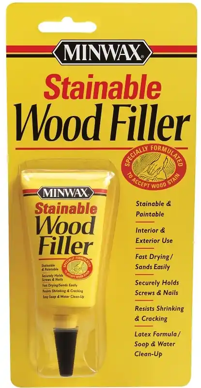 Stainable Wood Filler, Indoor/Outdoor, 1 Oz.