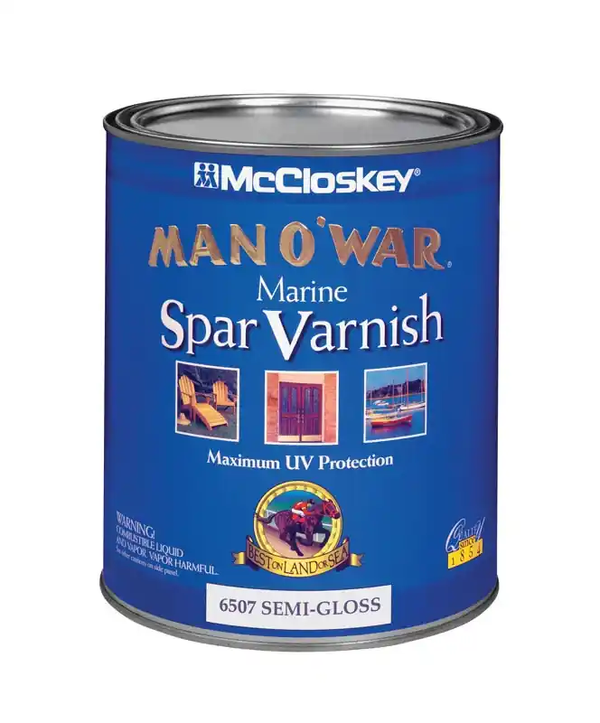 Man O‘War Marine Spar Varnish, Semi-Gloss, 1 Qt.