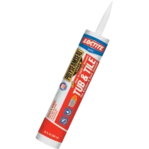 10-ounce White Paintable Tub And Tile Adhesive Caulk For Kitchen And Bathroom