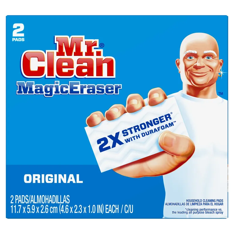 Mr. Clean Original Medium Duty Magic Eraser For Multi-Purpose 4.6 In. L 2 Pk