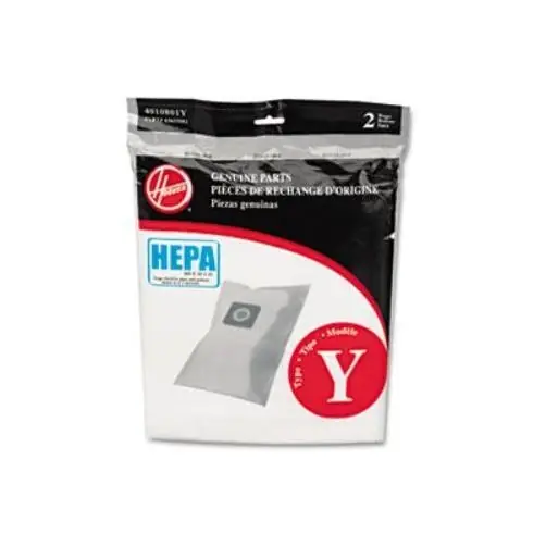 Type Y Hepa Filter Bags For Upright Cleaners - Set Of 2