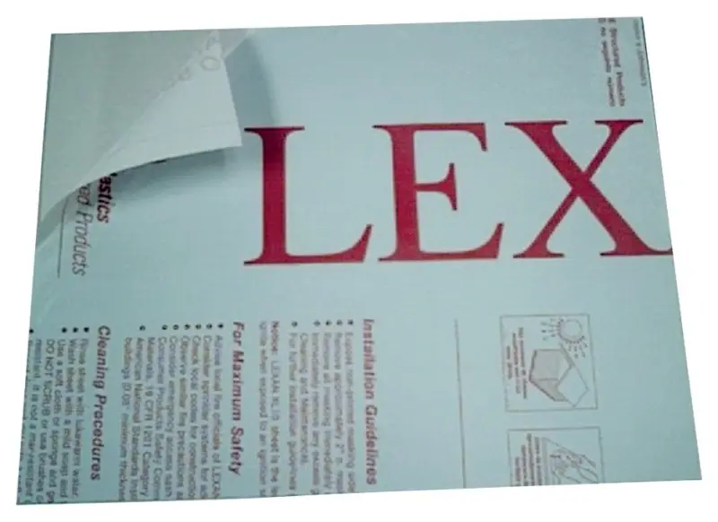 Lexan Polycarbonate Sheet, 18 X 24-In.