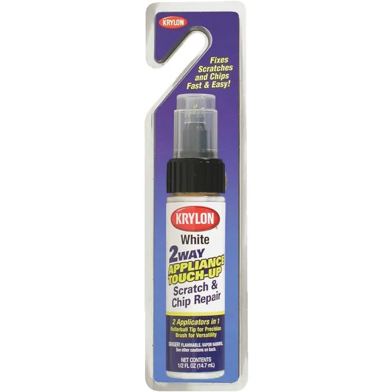 White Appliance Touch-up Paint, 0.5 Oz. With Roller Ball And Brush Applicators