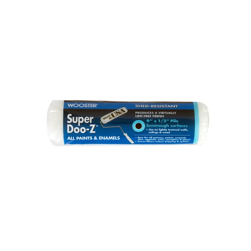 Wooster Super Doo-Z Fabric 9 In. W X 1/2 In. Regular Paint Roller Cover 1 Pk