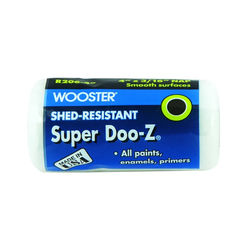 Wooster Super Doo-Z Fabric 4 In. W X 3/16 In. Regular Paint Roller Cover 1 Pk