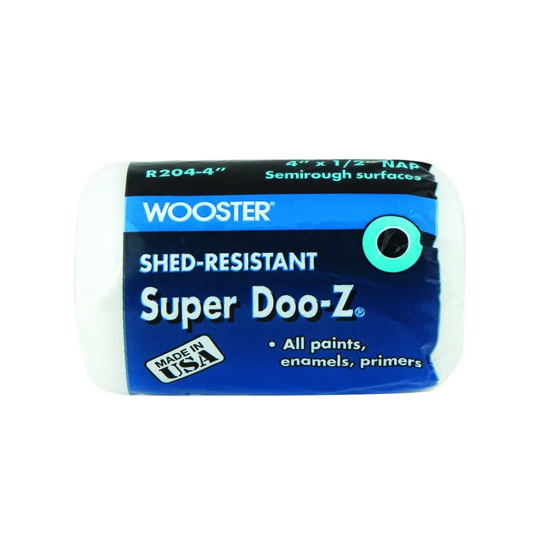 Wooster Super Doo-Z Fabric 4 In. W X 1/2 In. Regular Paint Roller Cover 1 Pk