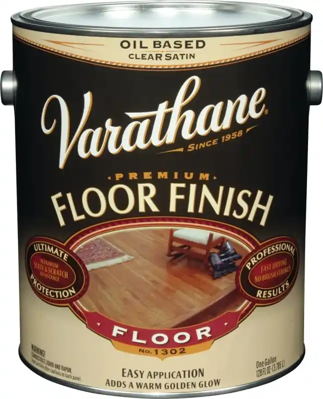 Premium Polyurethane Floor Finish, Oil-Base, Satin, 1-Gallon