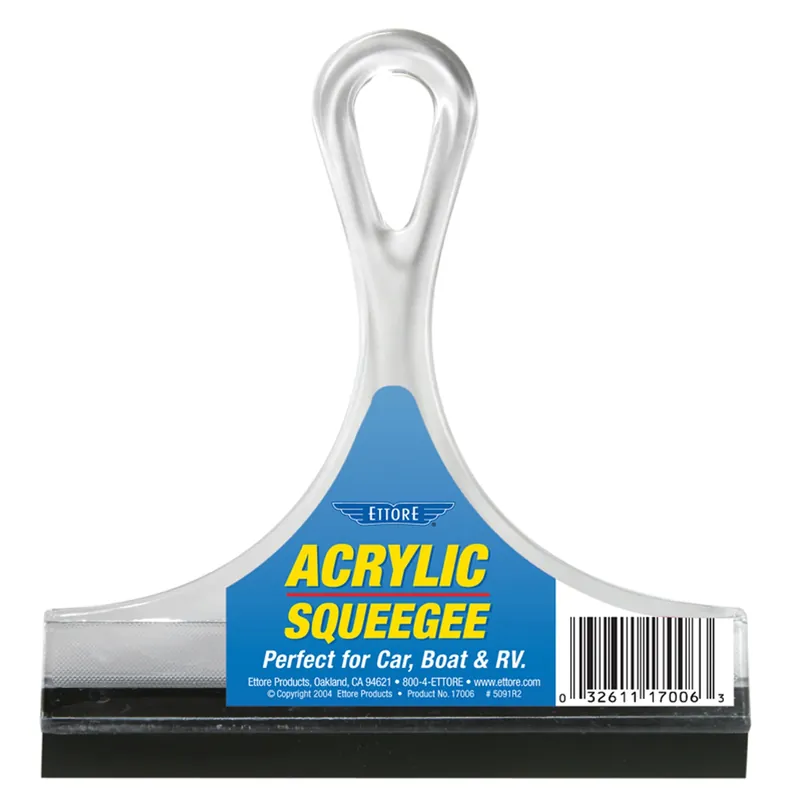 6 Inch Rubber And Acrylic Squeegee For Home, Auto, And Boat Cleaning