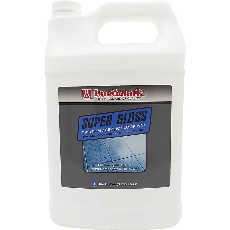 1 Gallon Super Gloss Anti-slip Floor Wax - Liquid, Self-polishing, Scuffproof