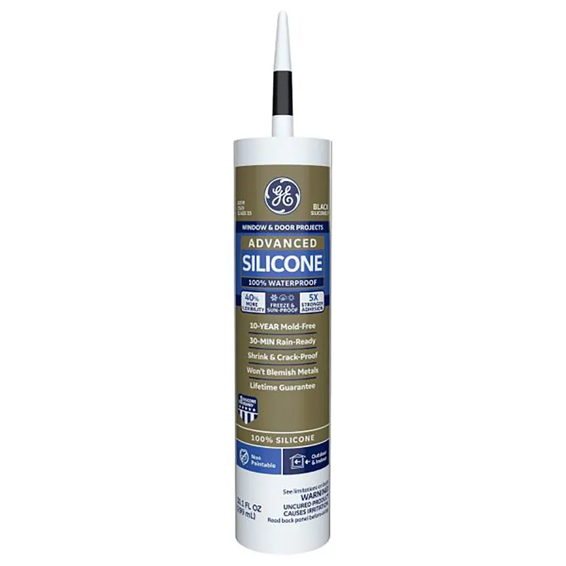 Advanced Silicone 2 Window & Door Sealant, Black, 10.1-oz.