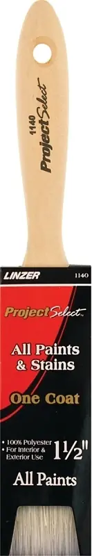 Project Select 1-1/2 In. Flat Paint Brush For All Paints & Stains