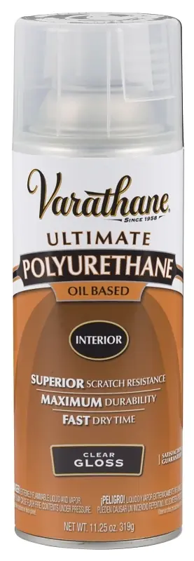 Gloss Interior Oil-Based Premium Polyurethane, 12-oz. Spray