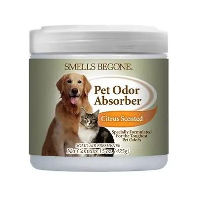 Citrus Pet Odor Absorbing Solid Gel, 15 Ounce Jar For Home Use