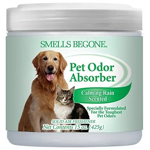 Smells Begone Calming Rain Pet Odor Absorbing Solid Gel, 15 Ounce Jar