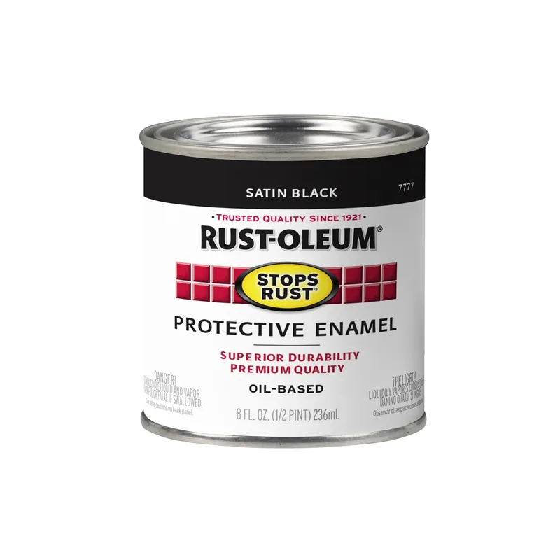 Black Satin Enamel, 1/2 Pint