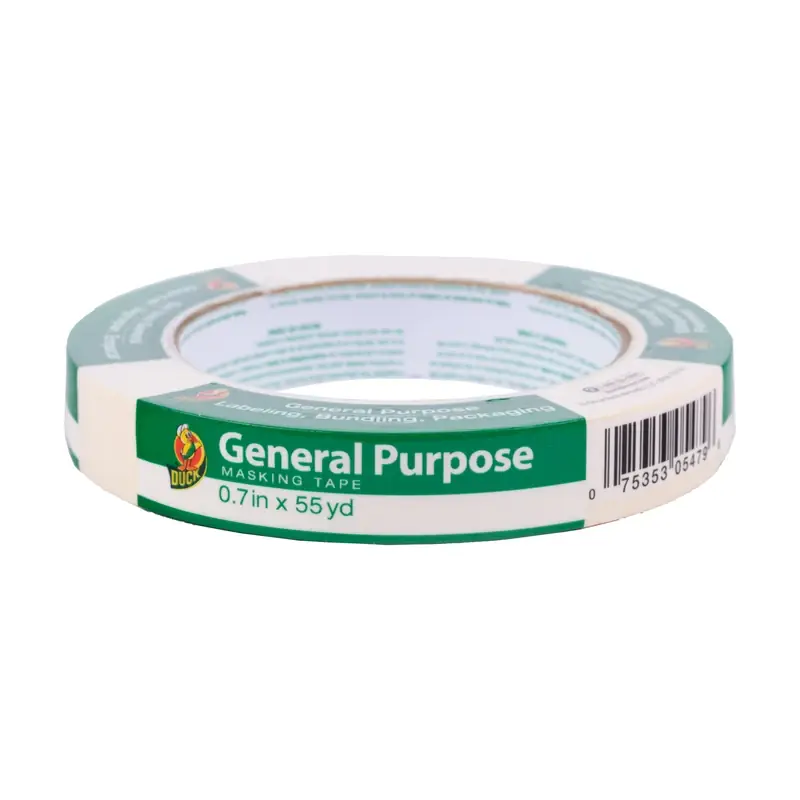 Duck 0.7 In. W X 60 Yd L Beige High Strength Masking Tape 1 Pk