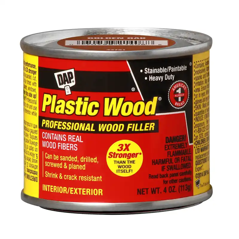 Plastic Wood Cellulose Fibre Wood Filler, Golden Oak, 4-oz.