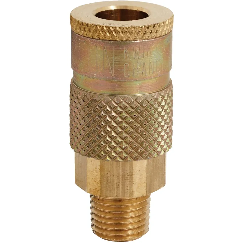 Compression Coupler, T-Style, Male, 1/4 In. NPT