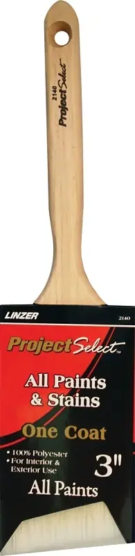 Polyester Angled Sash Brush, 3-In.