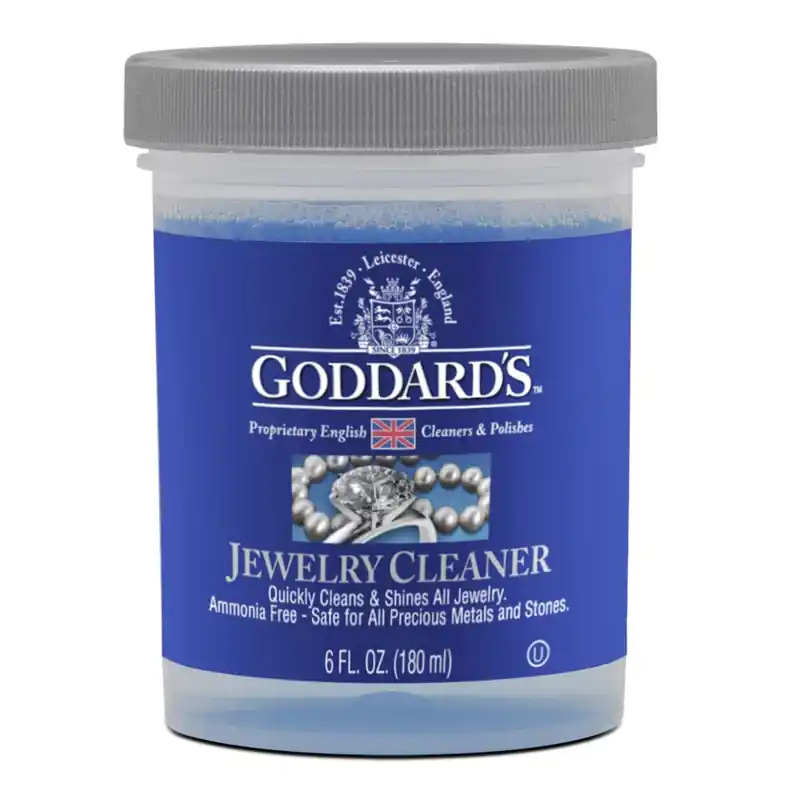 6 Oz. No Scent Jewelry Cleaner With Brush And Dipping Basket