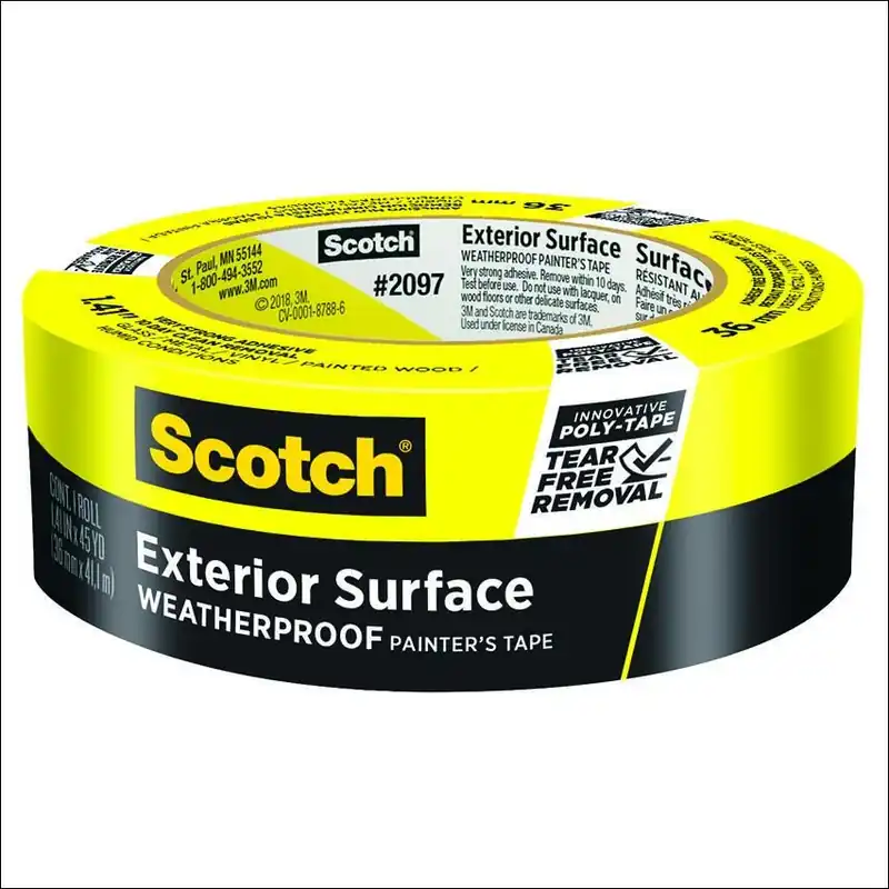 Scotch 1.41 In. 31 W X 45 Yd L Yellow High Strength Painter‘s Tape 1 PK