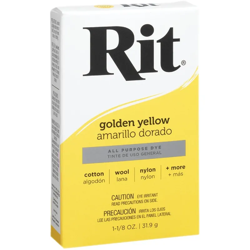 Golden Yellow 1-1/8 Oz. Powder Dye For Fabric And Crafting