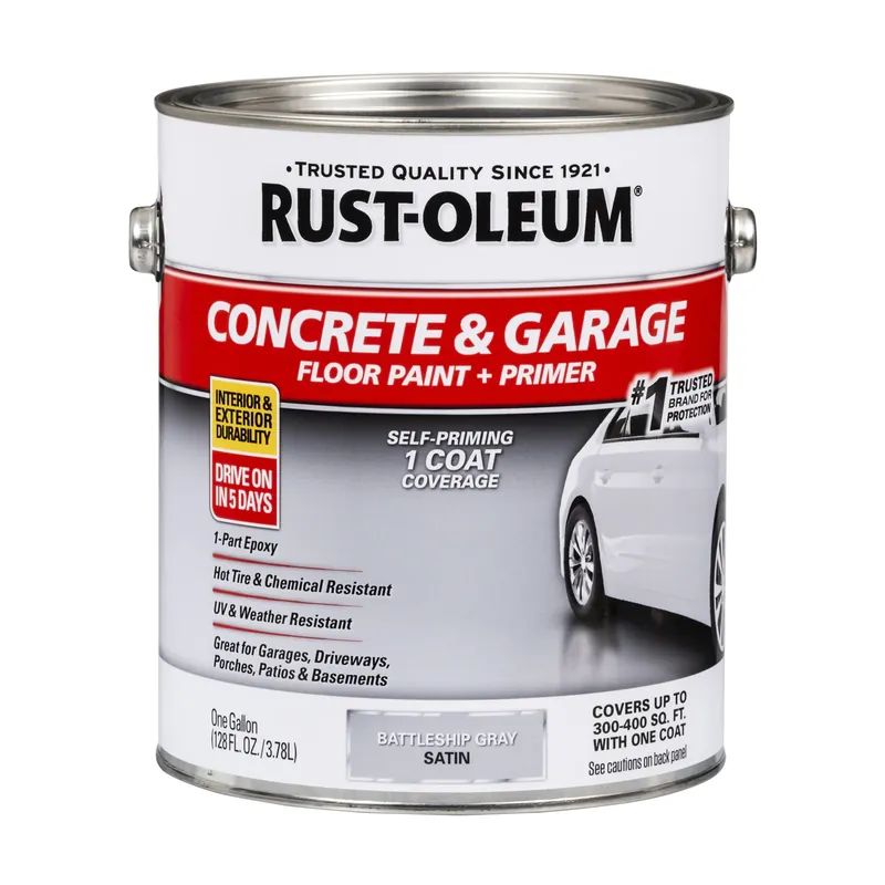 Concrete Floor Paint, Battleship Gray , Gallon