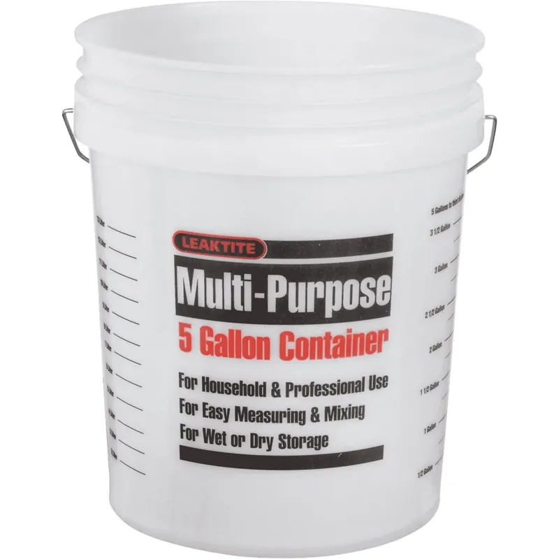 Multi Purpose Paint Pail, Clear, 5 Gallons